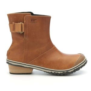 SOREL Womens Pull On Leather Boot Size 10